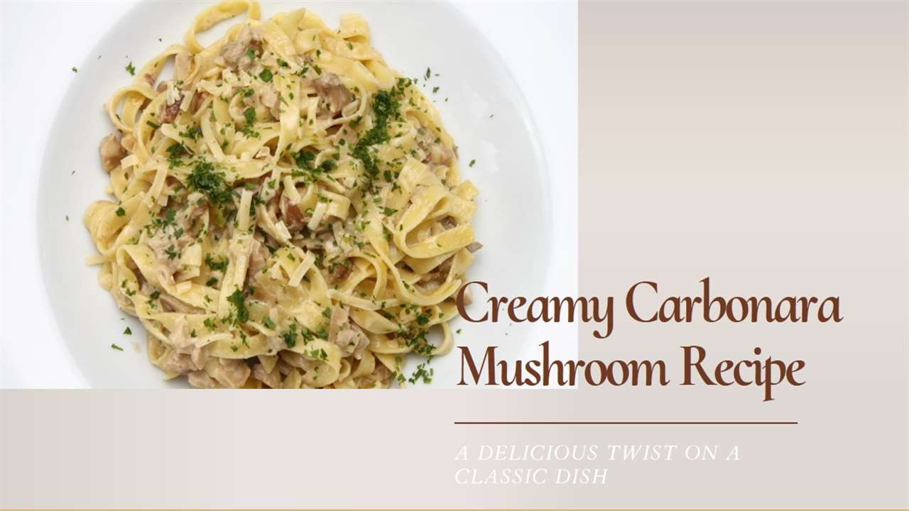 Campbell Carbonara Mushroom Recipe